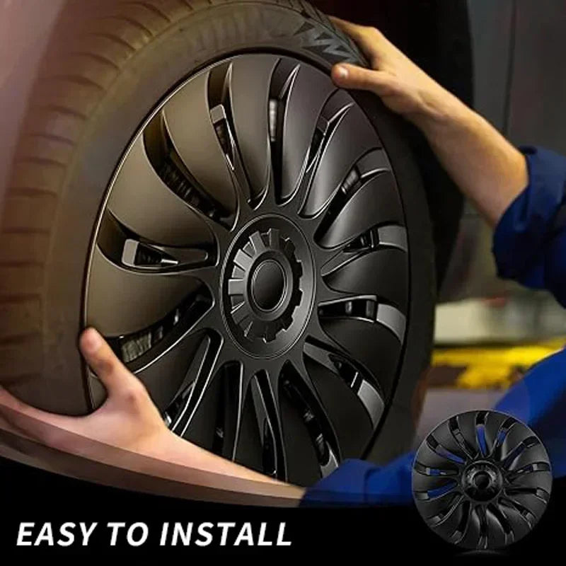 4PCS/1PCS Wheel Caps Performance Automobile Replacemen Hub cap Full Rim Cover Accessories for Tesla Model Y 19 Inch Hubcap 2024