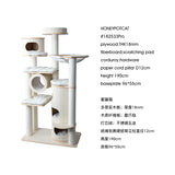 Cat climbing frame nest  tree integrated multi-layer solid wood cat frame cat bucket household large castle