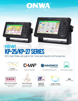 ONWA KP-25F 5 Inch GPS Chart Plotter Fish Finder Navigator with Echo Sounder/Depth Sounder Marine China