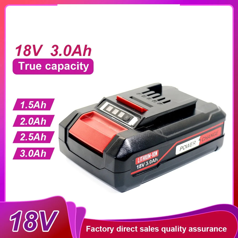 For EINHELL TE18 18V 2.5Ah 3Ah Li-ion Battery for EINHELL EIN18C2 18V Battery Power X-change PX-BAT4 4511396 4511437 Power Tools