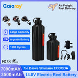 Gaiaray 7000mAh 3500mAh Sea Fishing Electric Reel Battery 14.8V Electric Fishing Reel Lithium Battery For DAIWA SHIMANO ECOODA