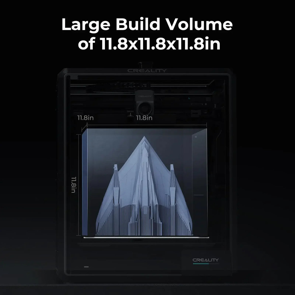 Creality K1 MAX 300×300×300mm 600mm/s High Speed FDM 3D Printer AI Camera LiDAR Auto Leveling