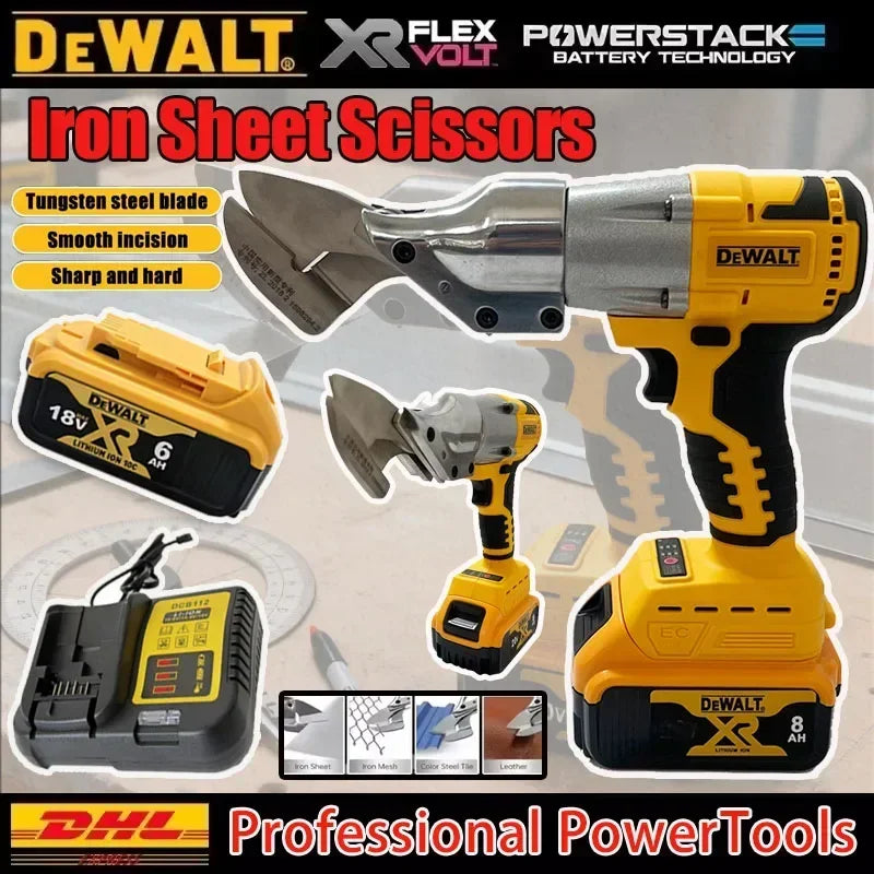 Dewalt Brushless Electric Scissors Cordless Iron Sheet Scissors Adjustable Speed Electric Metal Cutting Tools With Charger