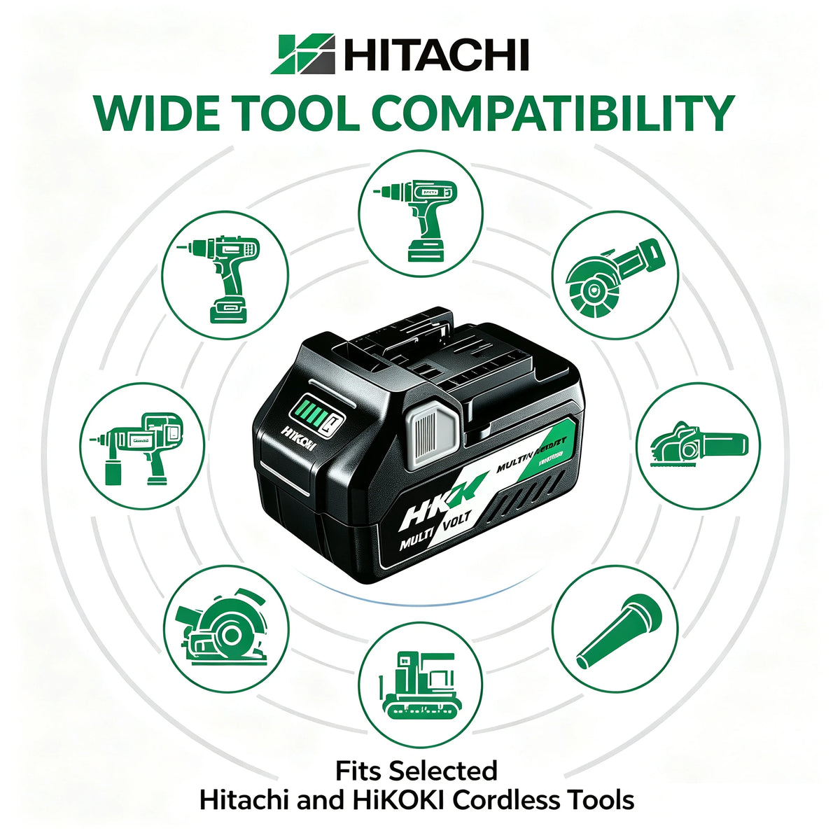 Hitachi HiKOKI 18V/36V 5.0Ah Lithium Battery BSL1840 BSL1850 Fit DS18DSL C18DSL High Power Long Runtime Power Tool Battery