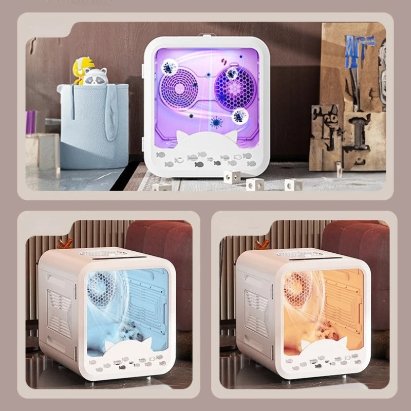 Pet Smart Drying Box Automatic Temperature Control Cat Bathing Low Noise Dryers Household Sterilization Dog Grooming Pet Product