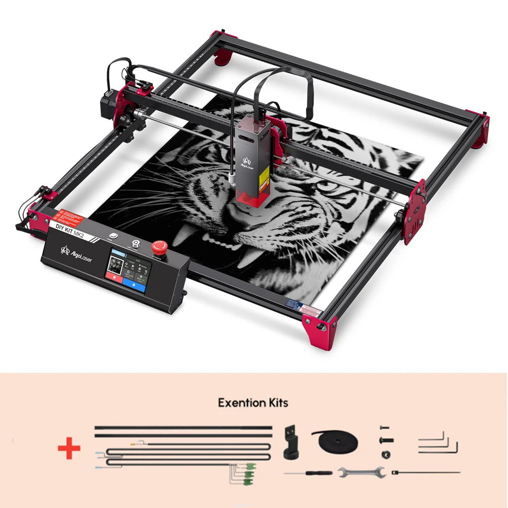 Algolaser DKMK2 10W Powerful Woodworking Laser Cutter Engraver Metal/Wood/Acrylic/Glass CNC Laser Cutting Engraving Machine