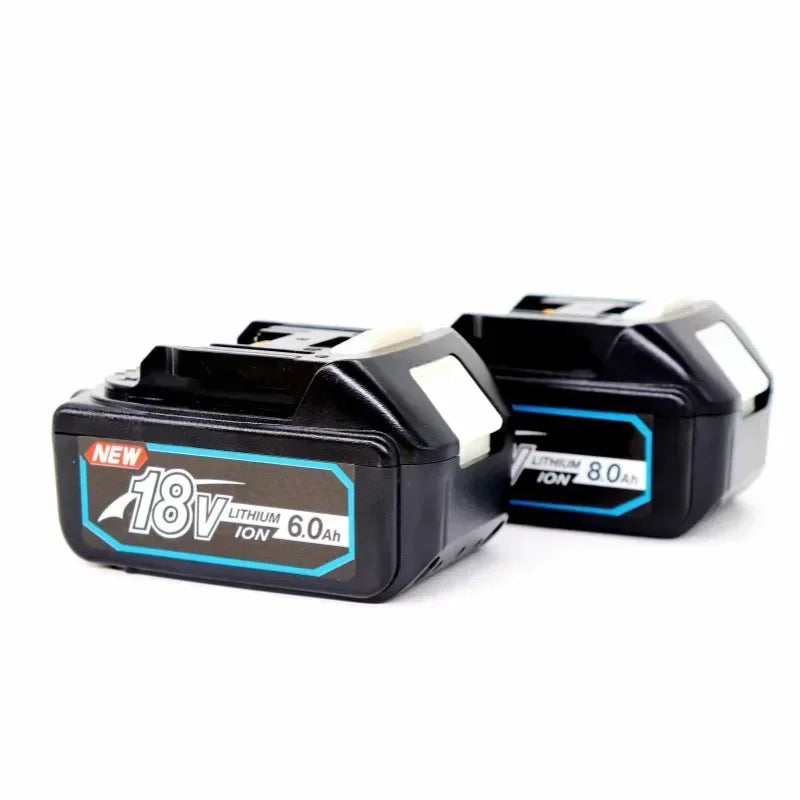 100% NEW BL1830 18V 6000mAh Battery and Charger for Makita 18V Battery Rechargeable Replacement BL1840 BL1850 BL1860 BL Tools