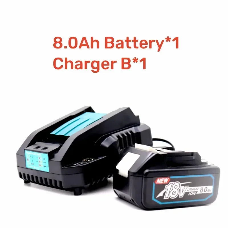 100% NEW BL1830 18V 6000mAh Battery and Charger for Makita 18V Battery Rechargeable Replacement BL1840 BL1850 BL1860 BL Tools