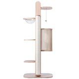 Modern Wooden Cat Climbing Frame Cat Tree Minimalism Italian Luxury Design Cat Scratching Post Furniture Columpio Gatos FYCT