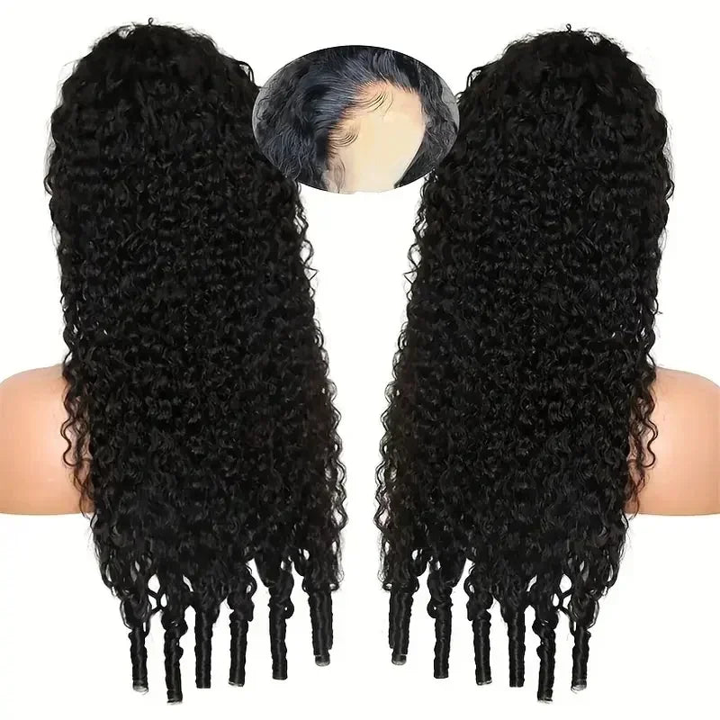 7x5 Burmese Curly Glueless Wigs Human Hair 250% Permium 13x6Deep Wave Lace Front Wigs Pre Bleached Deep Curly Lace Wig For Woman