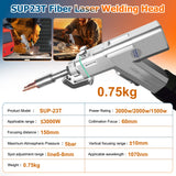 4 in 1 Laser Welding Machine 2000W Fiber Laser Welder Cleaning Welding Cutting Water Cooling for Metal SUP 23T Welder Head