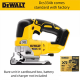 DeWalt 20V Brushless Lithium Battery Rechargeable Jigsaw DCS334 for Woodworking and Metal Cutting