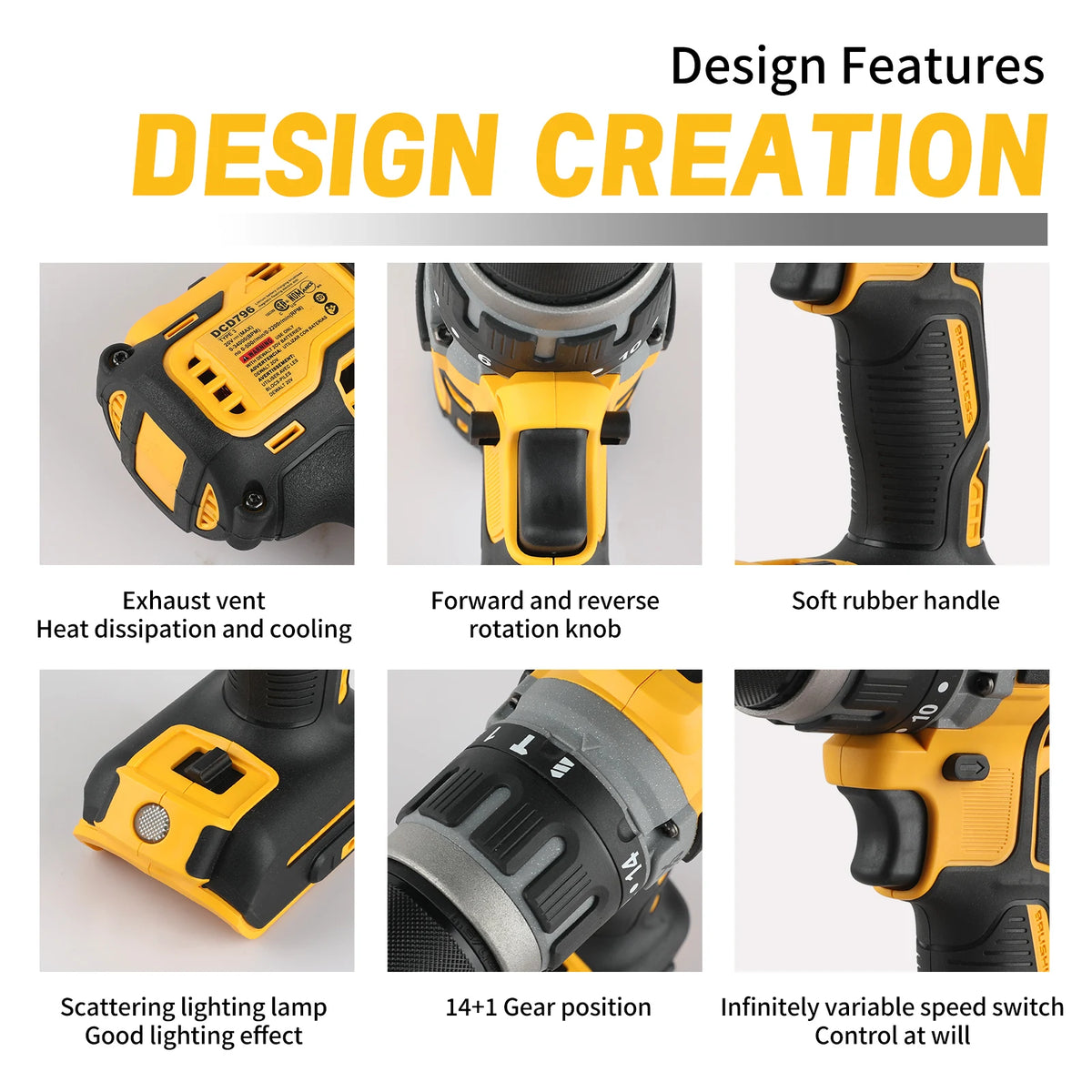 DEWALT 796 18V Brushless High Torque Impact Screwdriver Portable for Home Improvement DIY & Professional Work