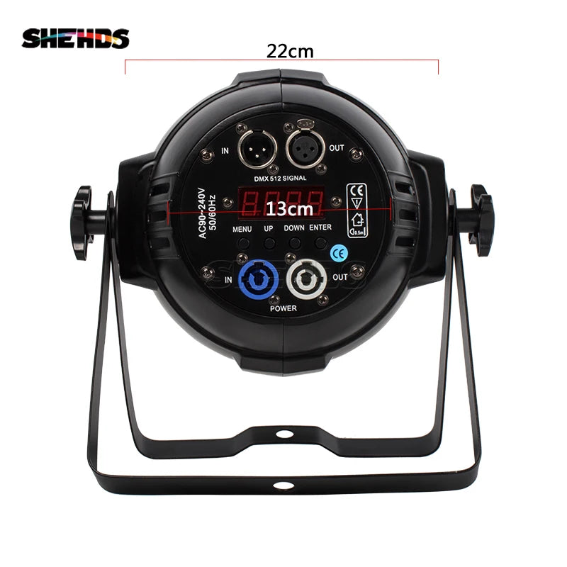 SHEHDS 200W Warm White Cool White 2in1 Par COB Light With Barn Door For Di Disco Party Wedding Restaurant Theater Stage Lighting
