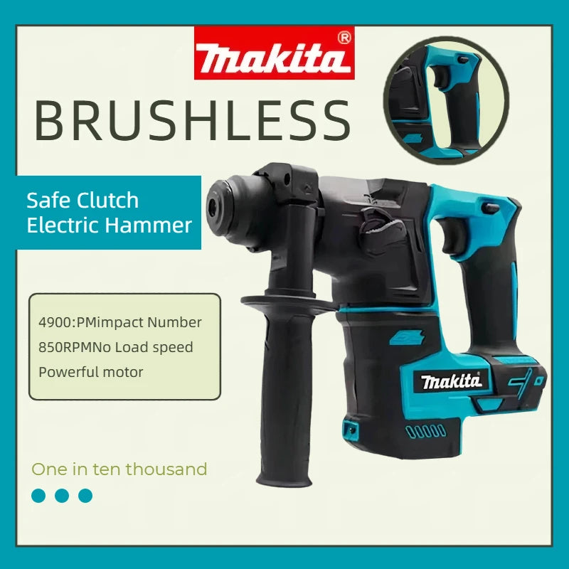 MakitaHR140D18V brushless lithium battery hammer: Hardcore power, easily handling complex working conditions