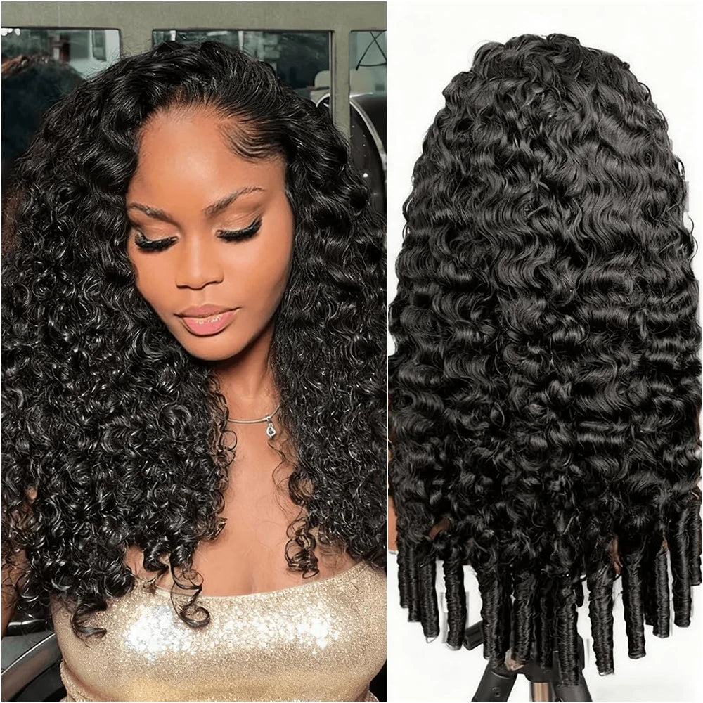 220 Density Burmese Curly Wig Human Hair Deep Wave Lace Front Wig 13x6 Hd Lace Human Hair Wigs Pre Plucked Brazilian 30 40 Inch