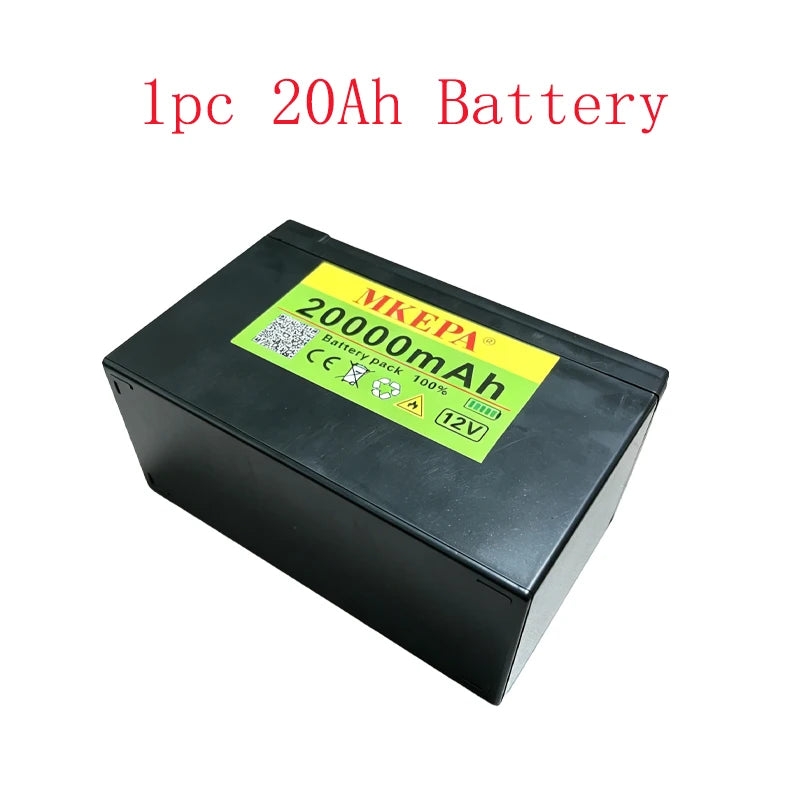 12V 13.8/20Ah Portable Battery USB & DC Ports For Sprayer,Phone Charging,Lighting,Home Backup Power,Camping & Outdoor Activities