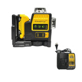 FAAOTU 089LG 3 Sides*360 Degree Vertical Lines Laser Level Meter Outdoor 12V Lithium Battery Horizontal Green Light Level
