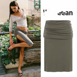 With Je Niche Design V-Neck Mid-Sleeve Slim-Fit Sexy Crop Top, Bodycon & Waist-Cropped for a Flattering Figure