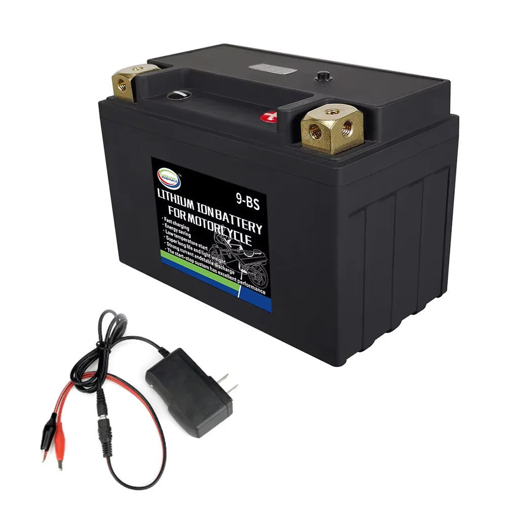 Motorcycle Battery 12V LiFePO4 Lithium Ion 4L-BS 160CCA Size-113x70x89mm Built-in BMS Board Lithium Phosphate Ion Battery