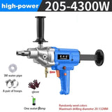 Electric Diamond Core Drill Mixer Handheld Concrete Core Drilling Machine Portable Dry Wet Engineering Torque Drilling Machine