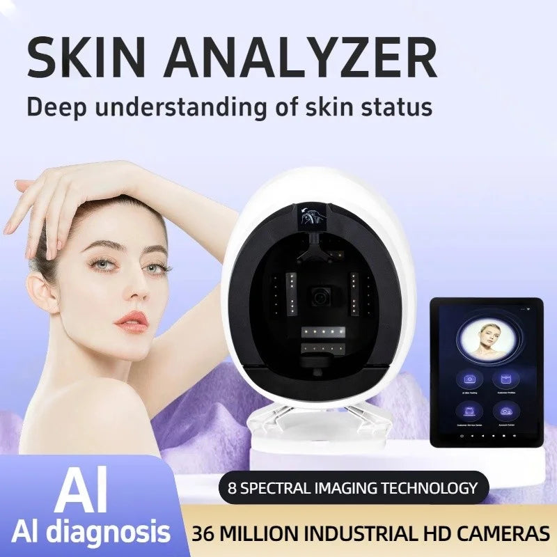 AISIA Q1 3D AI Facial Skin Analyzer Detection Skin Problem Diagnosis 8 Spectrum Professional Analysis Beauty Salon Equipment