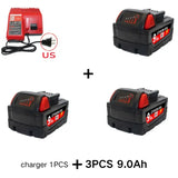 9.0Ah/12.0Ah/6.0A M18 18V Replacement For Milwaukee M18B5 XC Li-ion battery Charger, BR, 48-11-1815 2604-20 48-11-1850 charger