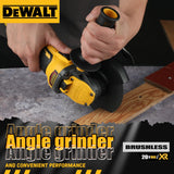DEWALT DCG409B 20V MAX Brushless Cordless Angle Grinder 5 Inch Flat Head Kickback Brake Bare Tool For Metal Working