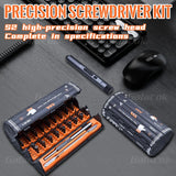 138 in 1 Electric Precision Screwdriver Set Mini Repair Tool Kit with 122 Magnetic Phillips Torx Bits for iPhone Watch Camera PC