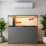 All-in-One AquariumUltra White Glass Luxury Aquarium For Fish With Built-in Filter And Intelligent ControllerFish TankSelf-Clean