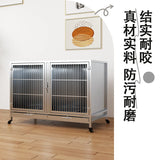 Stainless steel dog cage bold multi-layer pet display cage small dog outdoor display cabinet pet store foster cage