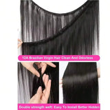 Double Weft 32 34 36 38 Inch Bone Straight Vietnamese Hair Bundle Human Hair Weaving Bundle Original Raw Hair Bundle For Women