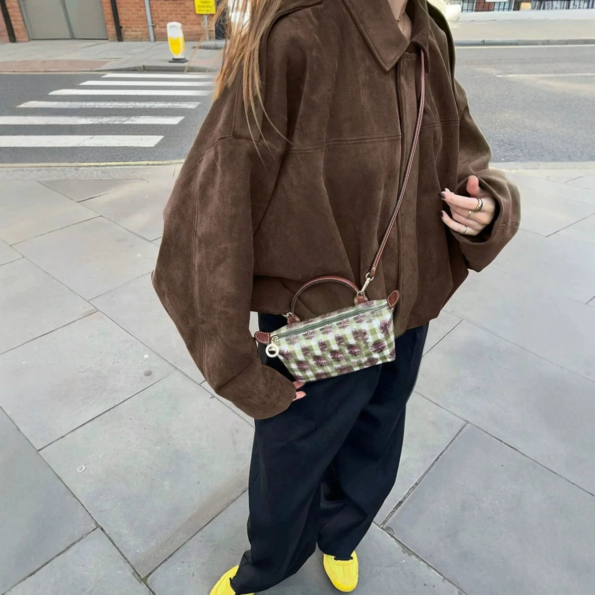 Women’s 2026 Autumn and Winter New Casual Fashion Suede-Textured Pilot Jacket Top
