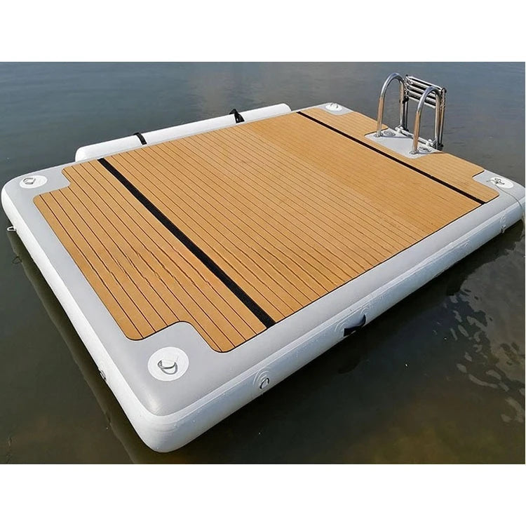 Inflatable Water Floating Platform Air Dock Leisure Water Sports Floating Island