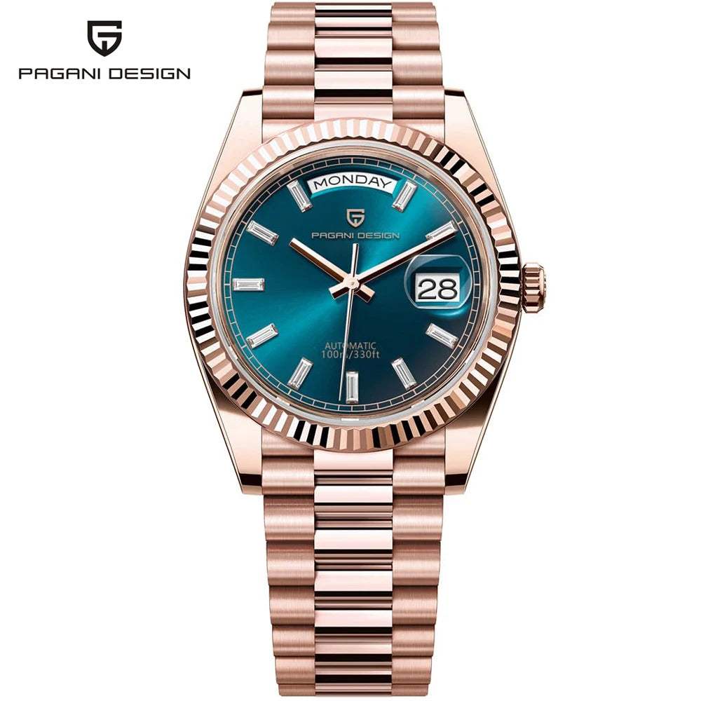 2025 New PAGANI DESIGN DD36 Man Watch Rose Gold Luxury Men Mechanical Watches Sapphire Mirror Automatic Watch For Men Waterproof