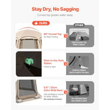 12 x 11 ft Pop up Screen House Tent 10-12 Person Screen Gazebo w/Carry Bag Netting Sides and Ground Stakes Quick Setup Screened