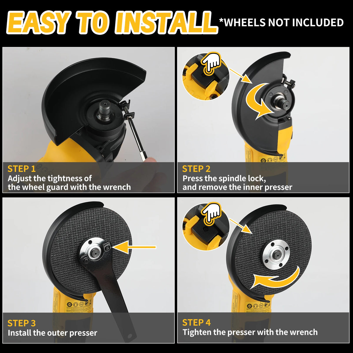 DEWALT DCG409 20V Max XR Brushless Angle Grinder Cordless Power Tool 125mm Cutting Machine Portable Rechargeable Polisher