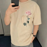 2026 New Men's and Women's Spring and Summer Short Sleeved T-shirt Casual Versatile Fashion Round Neck Top