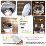 Intelligent automatic cat litter box-large capacity, open-style cat toilet, automatic cleaning and removal machine,cat supplies