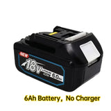 100% NEW BL1830 18V 6000mAh Battery and Charger for Makita 18V Battery Rechargeable Replacement BL1840 BL1850 BL1860 BL Tools