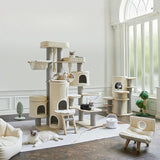 Towers for Big Cats with Multiple Hamocks, Climbing Games, Cave Cave Training Supplies, Cats Accessories, Home Pet Items