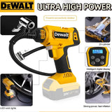 Dewalt Cordless Rechargeable Handheld Electric Air Pump Compressor with Digital Pressure Gauge for Car Tires & Motorcycles
