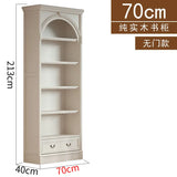 Retro arched free combination whole wall to living room cabinet bookcase