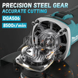 Makita DGA506 18V 125mm Brushless Angle Grinder Electric Polishing Machine Metal Grinding Tool for DIY And Professional Use