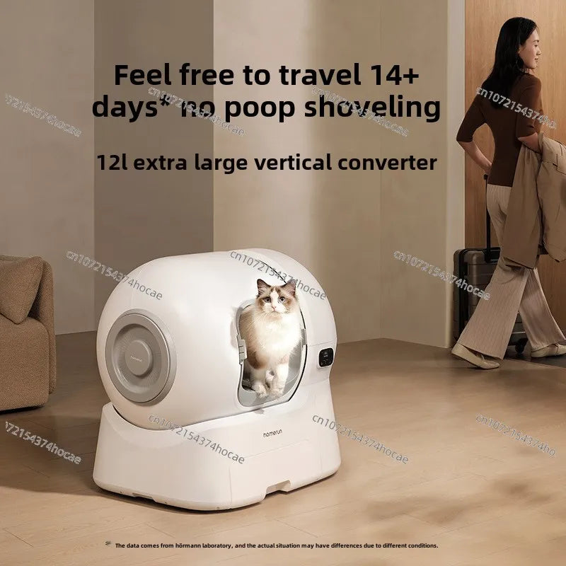 Smart cat toilet, automatic cat litter box, oversized version 2.0, automatic sand replenishment, one-click cleaning, automatic