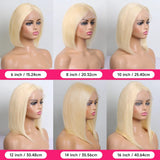 613 Blonde Bob Wig 13x6 13x4 Transparent Lace Frontal Wig Straight Brazilian Human Hair Lace Front Wigs For Women Colored Wigs